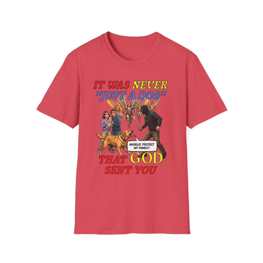 Dog Lovers "It Was Never Just A Dog" Faith Based Dog Lovers T-Shirt.