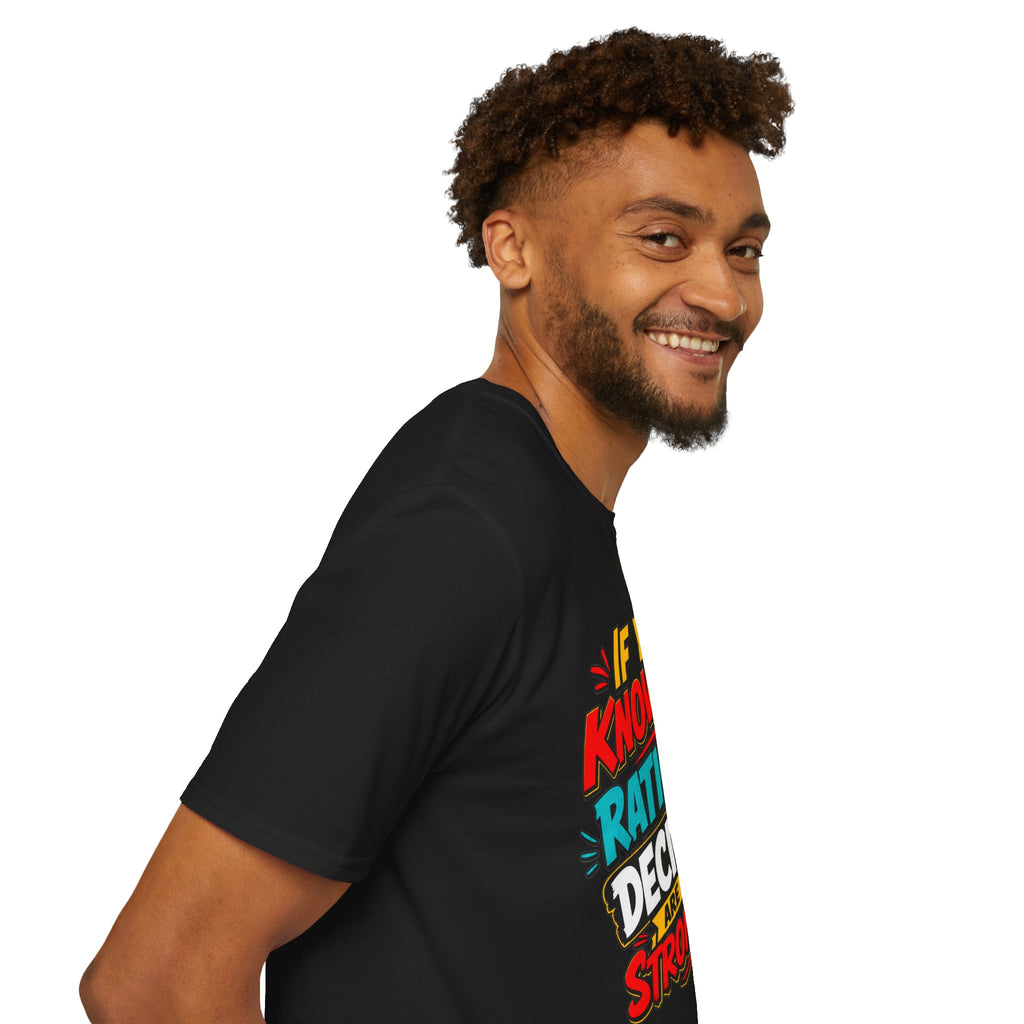 "If You Know Me, Rational": Funny Comic-Style Graphic Tee Shirt V2