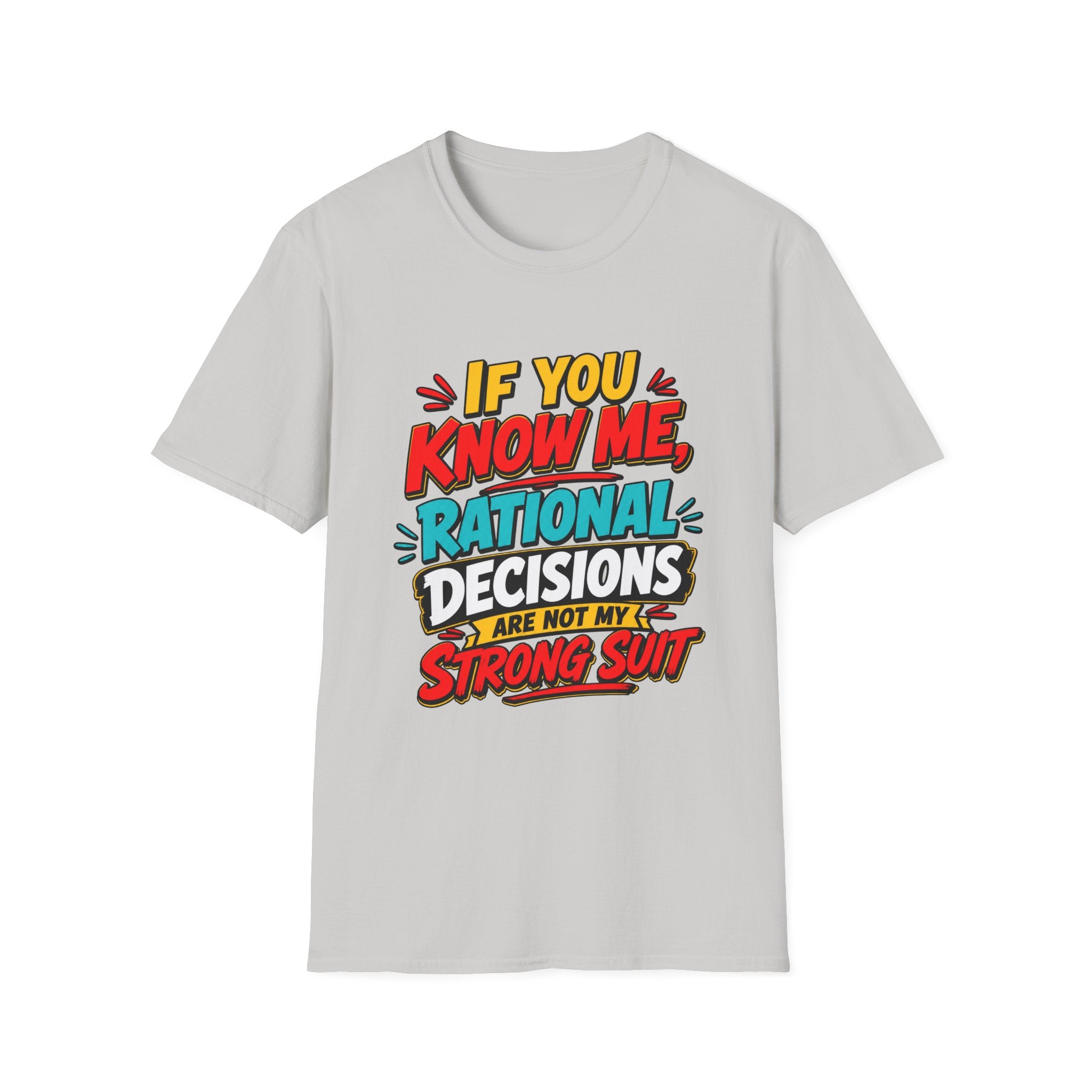 "If You Know Me, Rational": Funny Comic-Style Graphic Tee Shirt V2