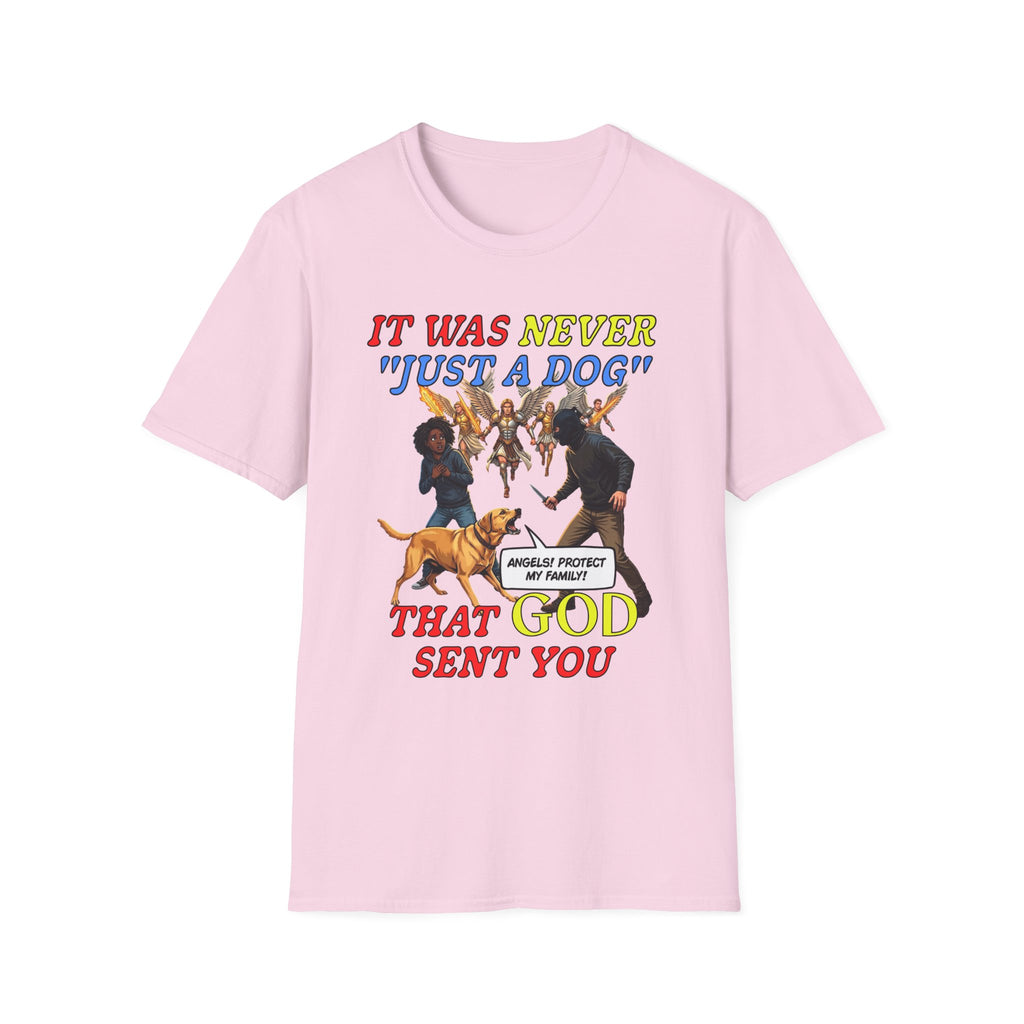 Dog Lovers "It Was Never Just A Dog" Faith Based Dog Lovers T-Shirt.