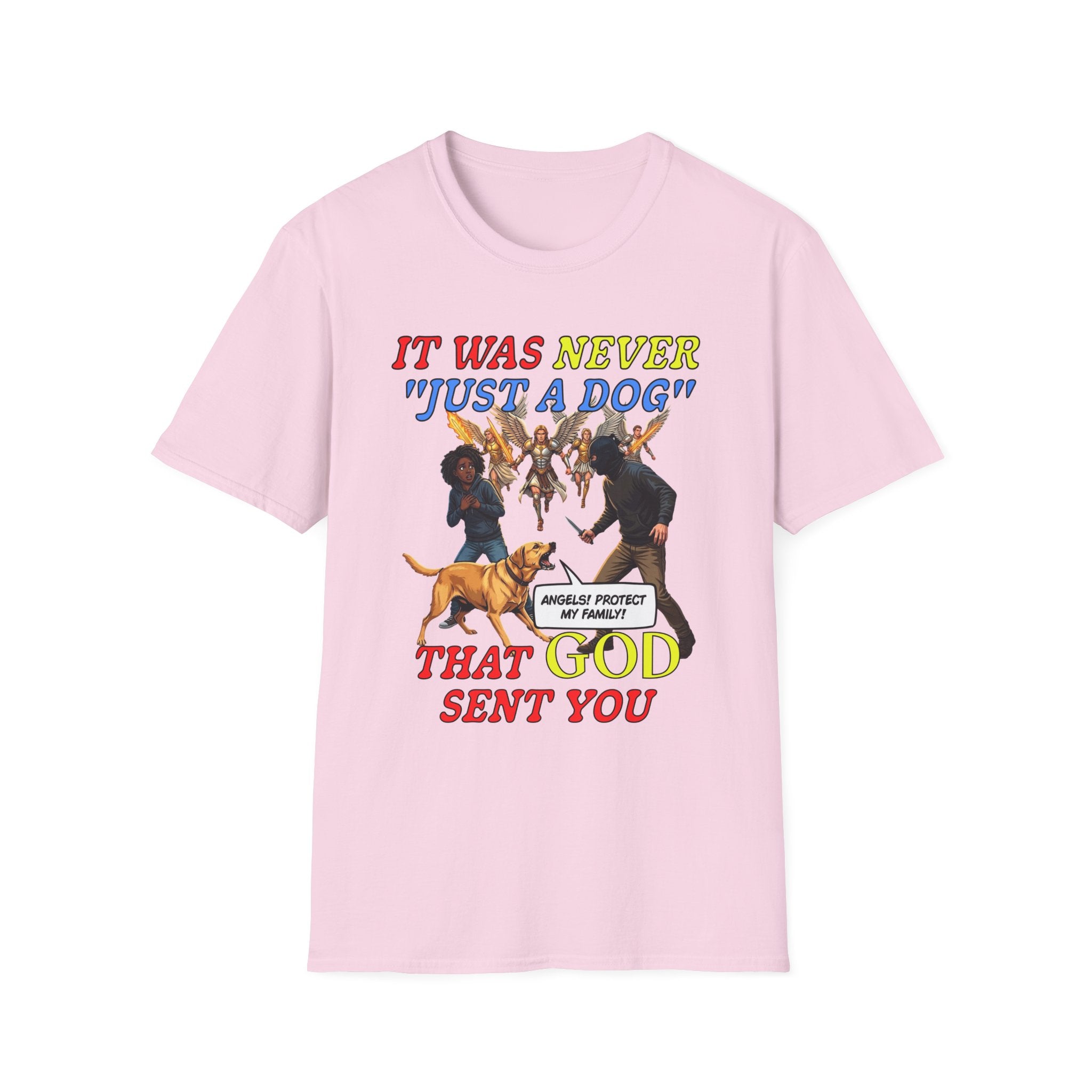 Dog Lovers "It Was Never Just A Dog" Faith Based Dog Lovers T-Shirt.