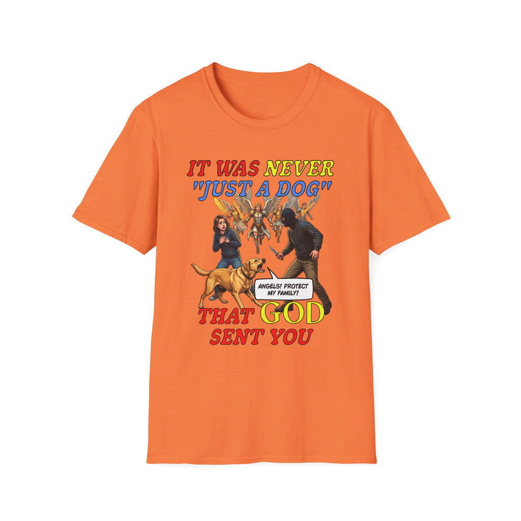 Dog Lovers "It Was Never Just A Dog" Faith Based Dog Lovers T-Shirt.