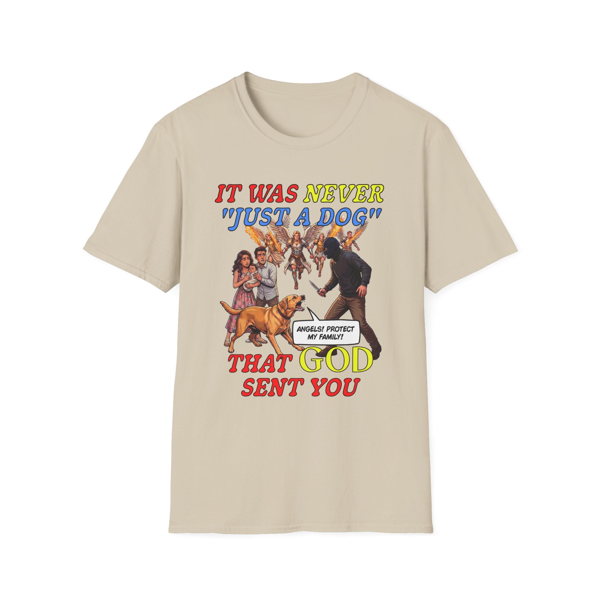 Dog Lovers "It Was Never Just A Dog" Faith Based Dog Lovers T-Shirt.