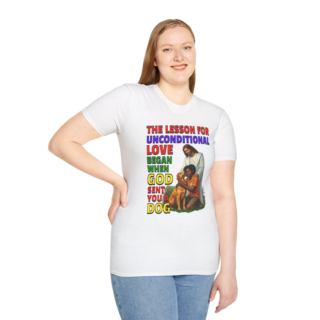 God Sent You A Dog - Young Woman - 1B. Inspirational - Dog Lovers T-shirt