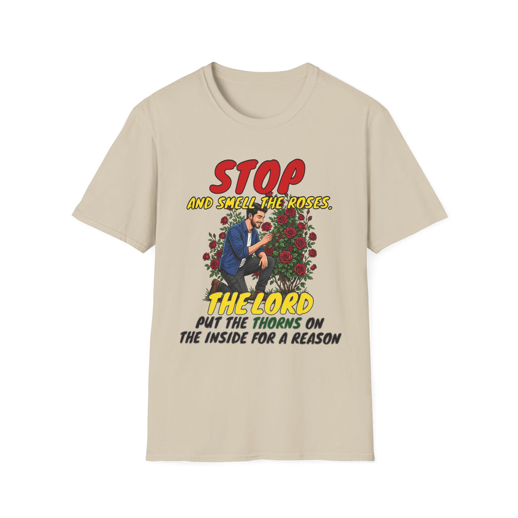 "Stop and Smell the Roses" - Faith Based Christian Inspirational Tee - Boys / Men 2A