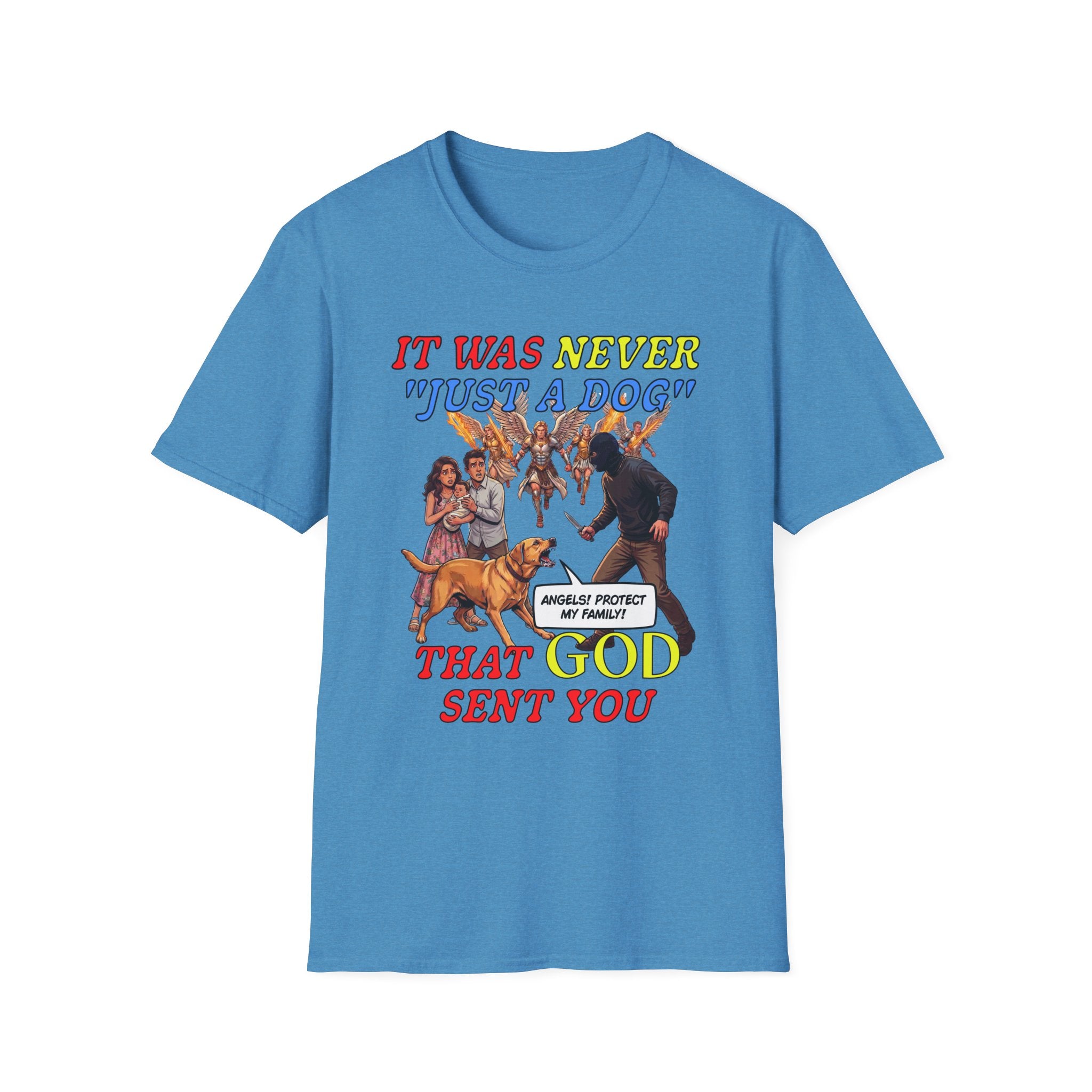Dog Lovers "It Was Never Just A Dog" Faith Based Dog Lovers T-Shirt.