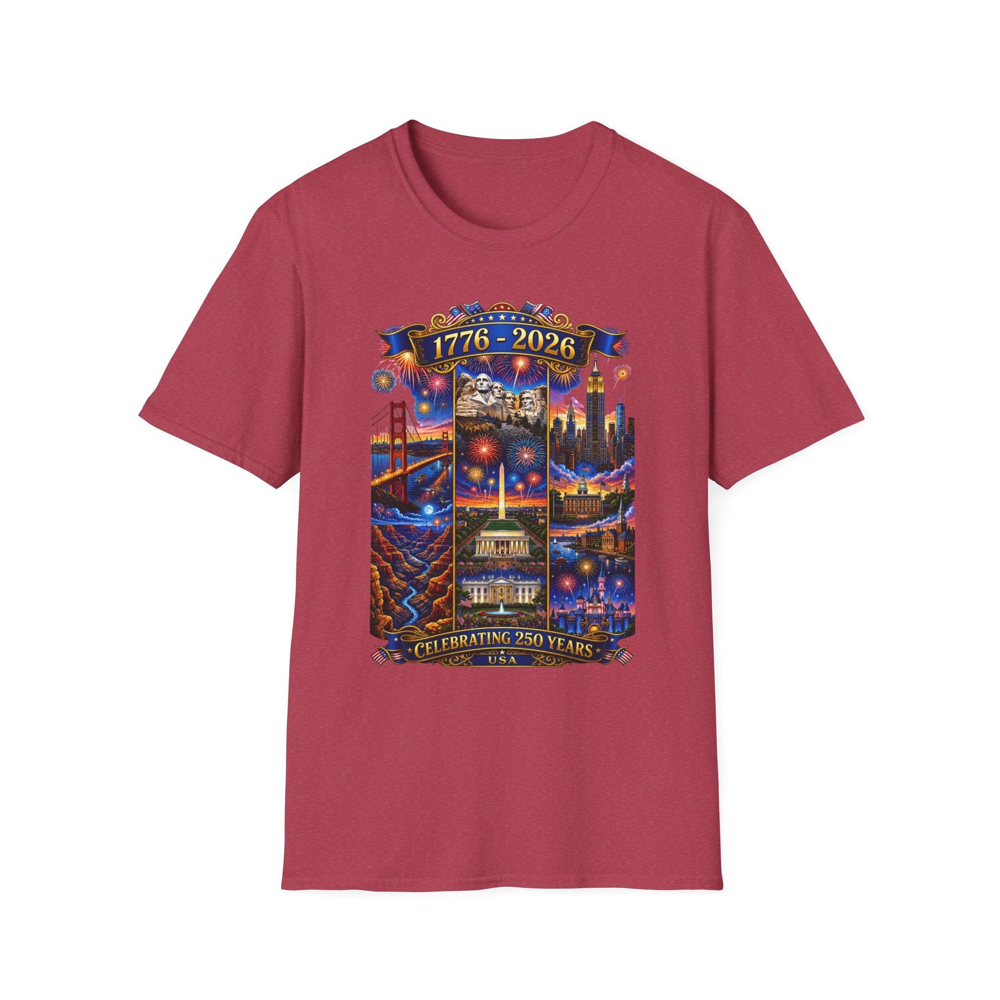 250th Anniversary Independence Day - 1776-2026 Patriotic America T-Shirt — Tee V1