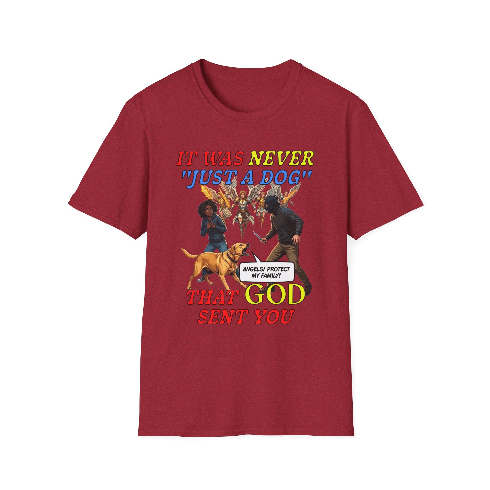 Dog Lovers "It Was Never Just A Dog" Faith Based Dog Lovers T-Shirt.