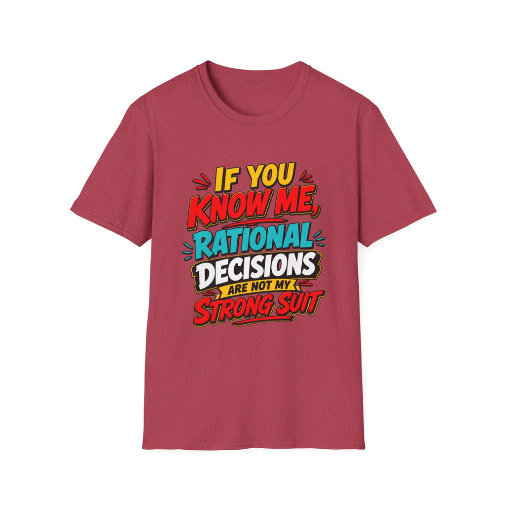 "If You Know Me, Rational": Funny Comic-Style Graphic Tee Shirt V2