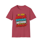 "If You Know Me, Rational": Funny Comic-Style Graphic Tee Shirt V2
