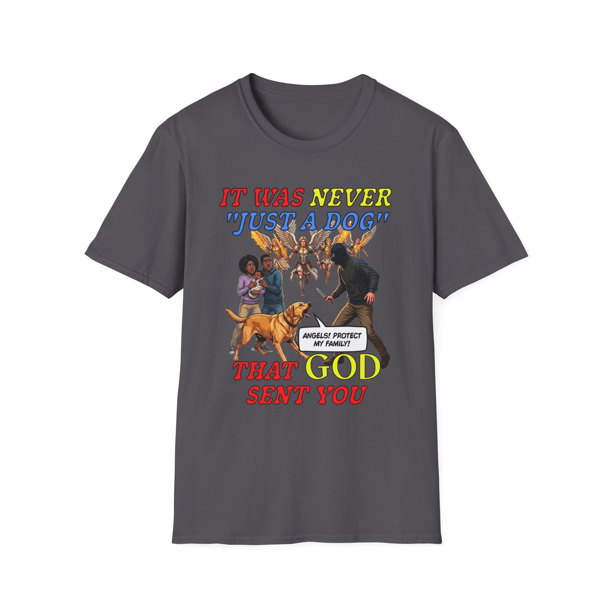 Dog Lovers "It Was Never Just A Dog" Faith Based Dog Lovers T-Shirt.