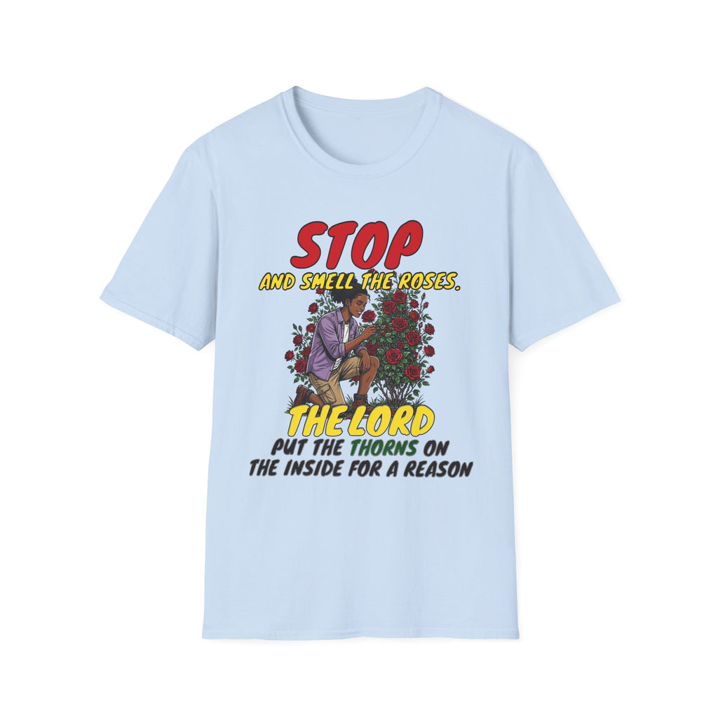"Stop and Smell the Roses" - Faith Based Christian Inspirational Tee - Girls / Women 4A
