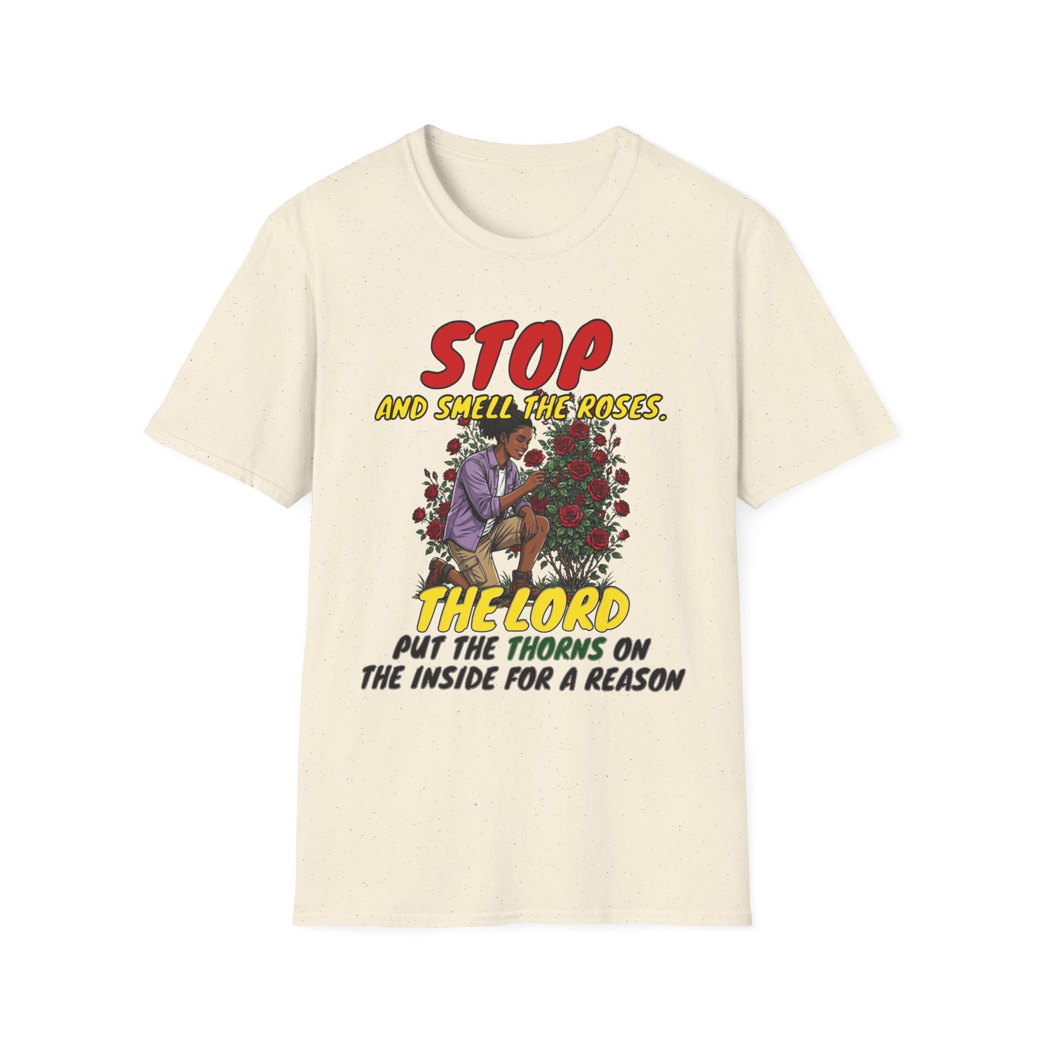 "Stop and Smell the Roses" - Faith Based Christian Inspirational Tee - Girls / Women 4A