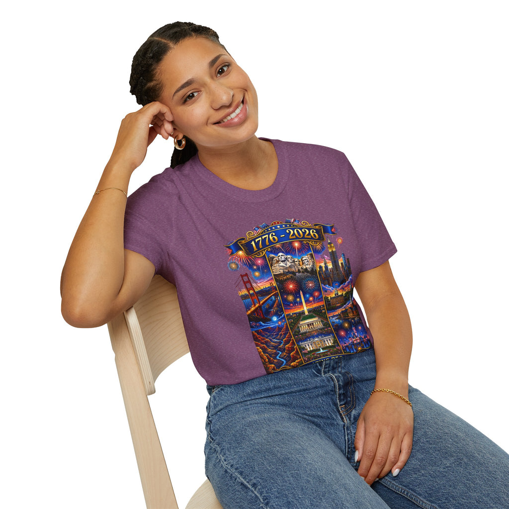 1776–2026 Celebrating 250 Years Patriotic USA Anniversary T-Shirt V2