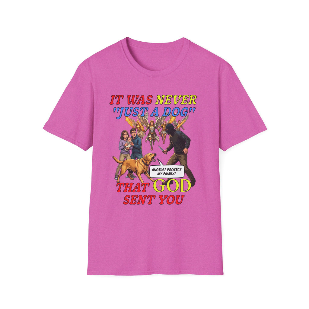 Dog Lovers "It Was Never Just A Dog" Faith Based Dog Lovers T-Shirt.