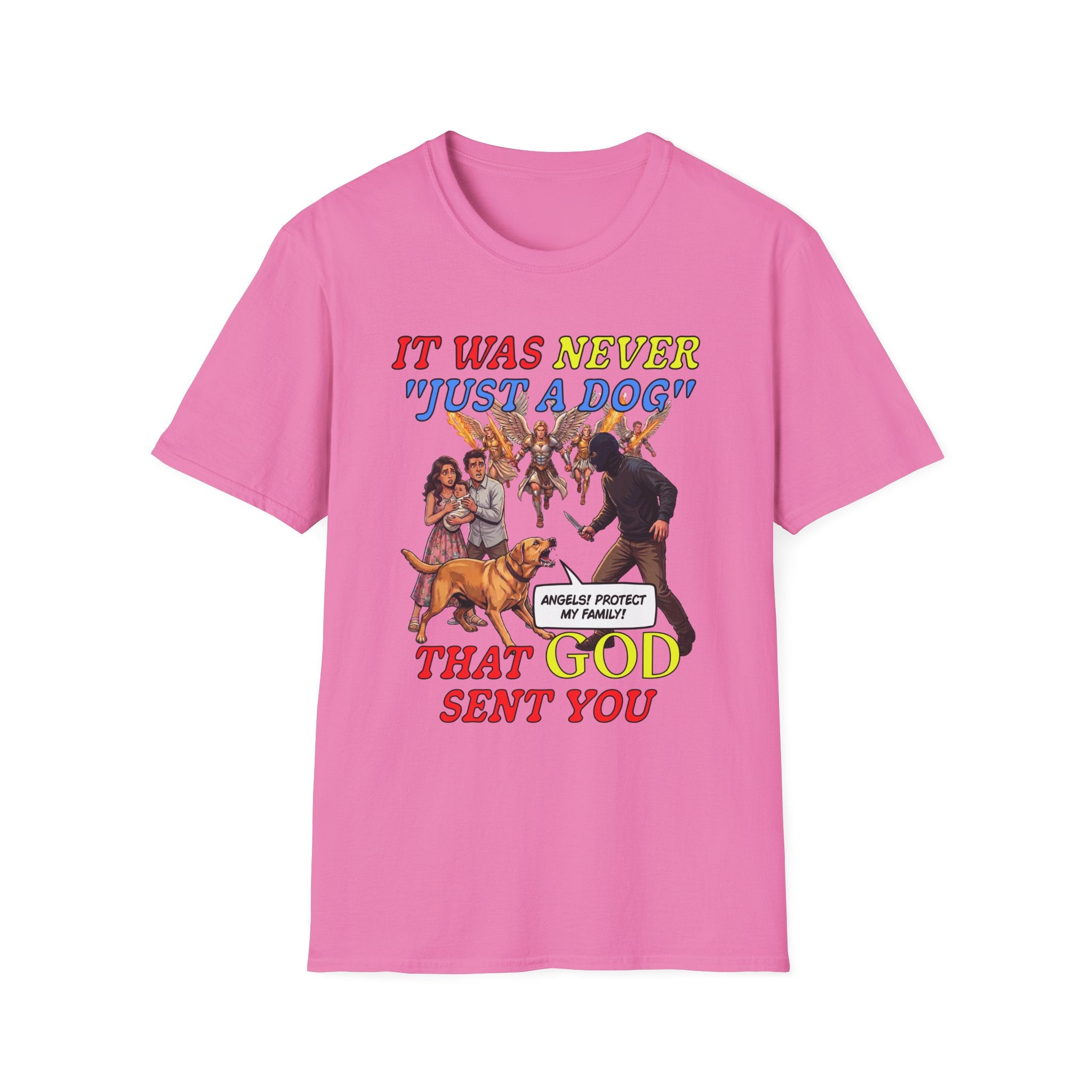 Dog Lovers "It Was Never Just A Dog" Faith Based Dog Lovers T-Shirt.