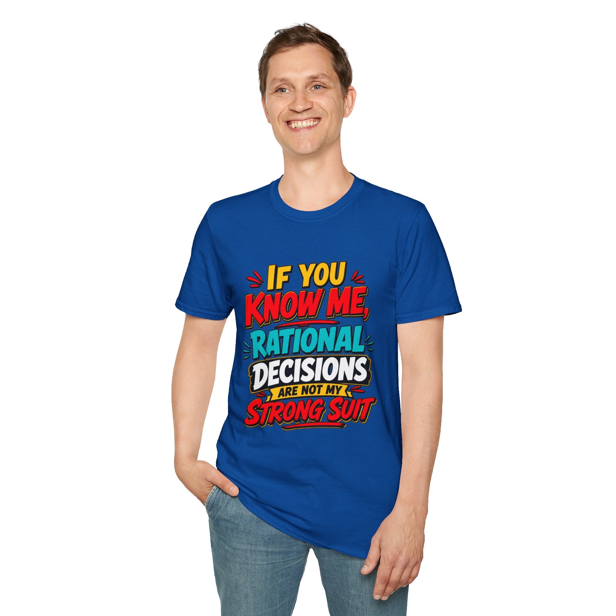"If You Know Me, Rational": Funny Comic-Style Graphic Tee Shirt V2