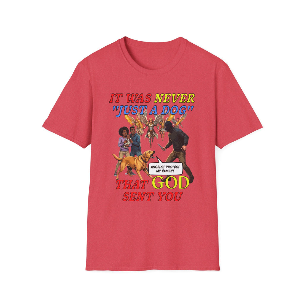 Dog Lovers "It Was Never Just A Dog" Faith Based Dog Lovers T-Shirt.
