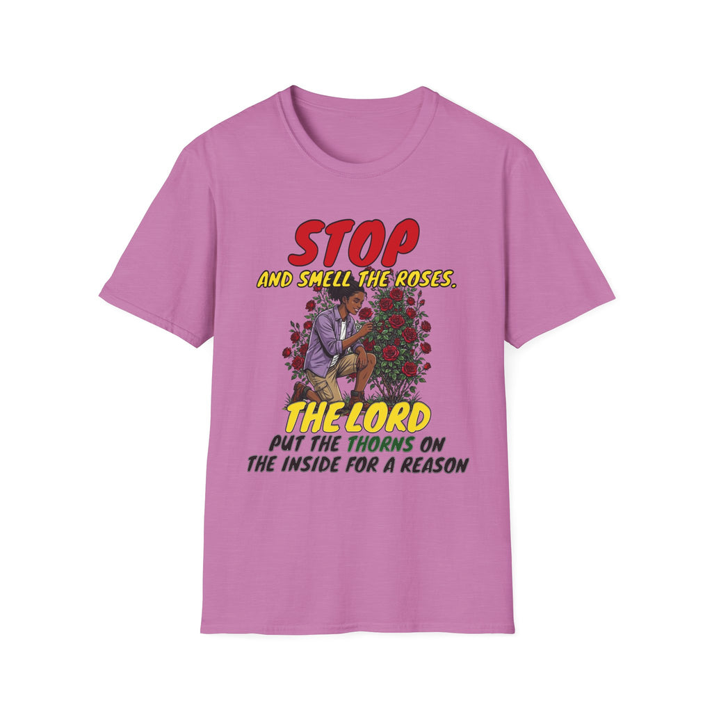 "Stop and Smell the Roses" - Faith Based Christian Inspirational Tee - Girls / Women 4A