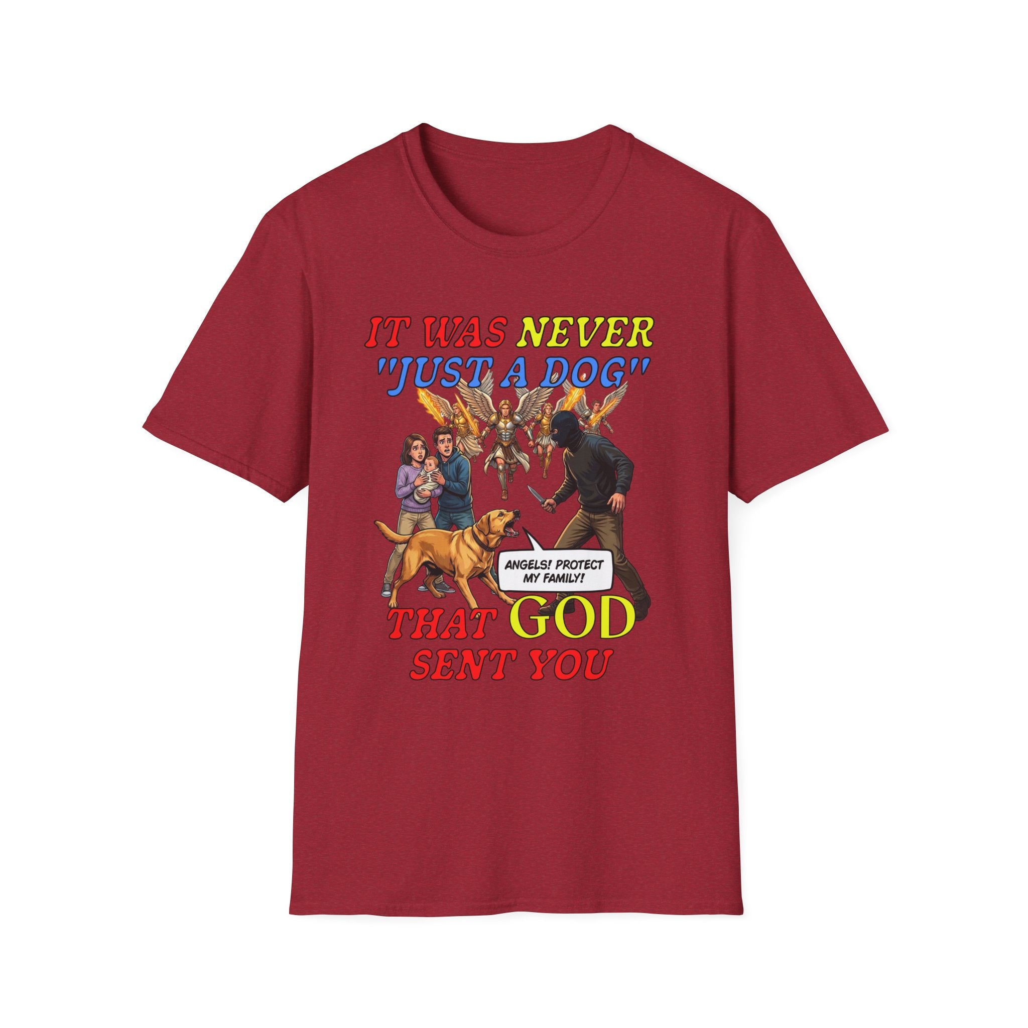 Dog Lovers "It Was Never Just A Dog" Faith Based Dog Lovers T-Shirt.