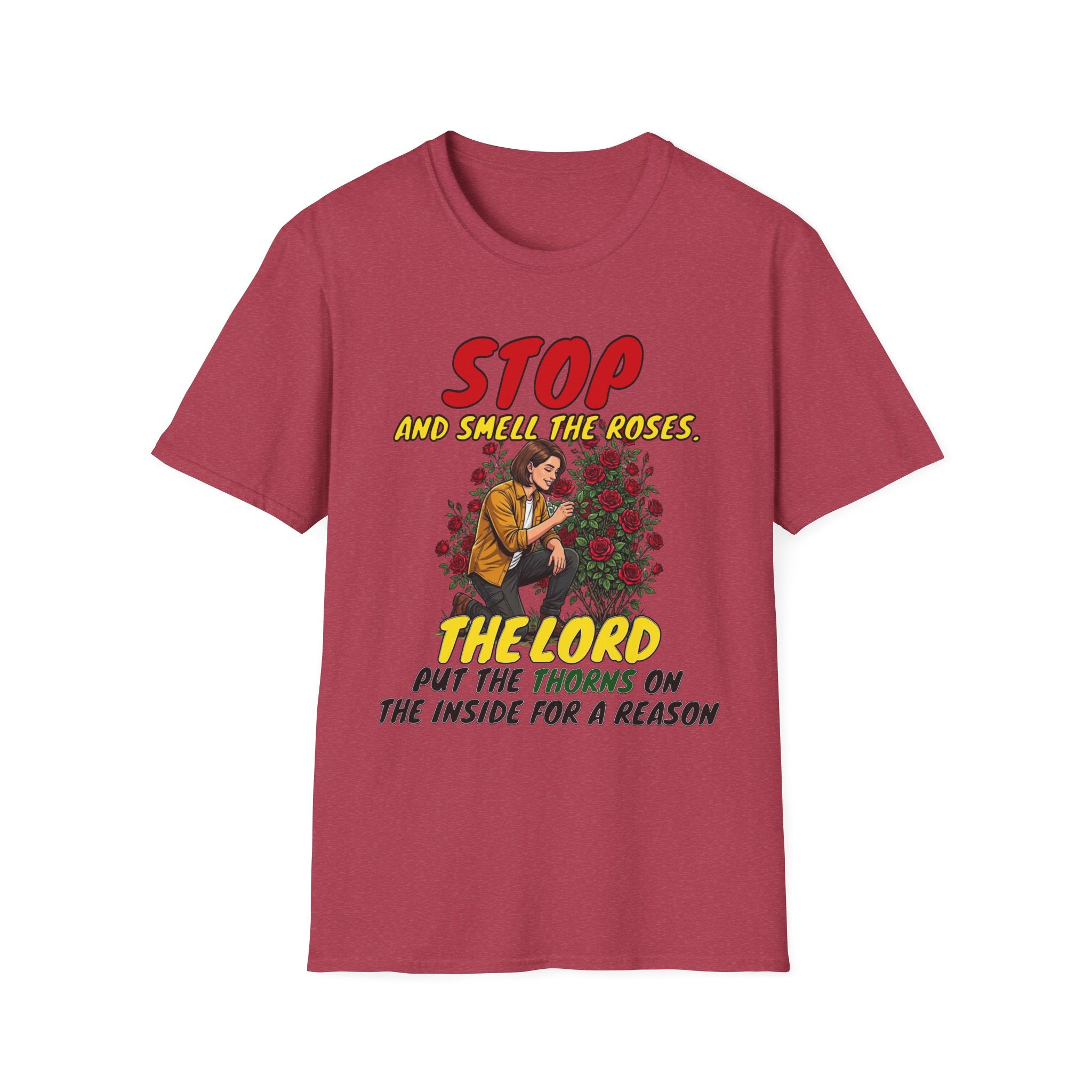 "Stop and Smell the Roses" - Faith Based Christian Inspirational Tee - Girls / Women 2A